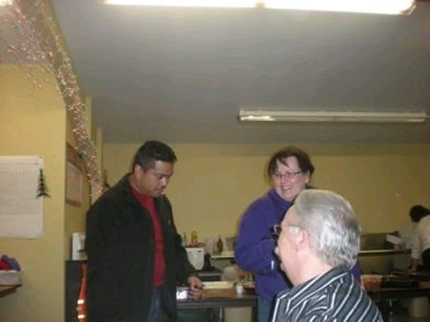 Conversations at Awards Dinner